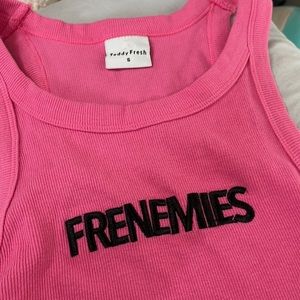 FRENEMIES teddy fresh tank top size small